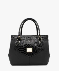 Bolsa Mão Cavalinho Cherry Blossom Preto