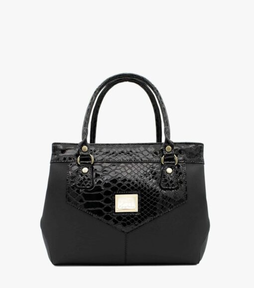 Bolsa Mão Cavalinho Cherry Blossom Preto