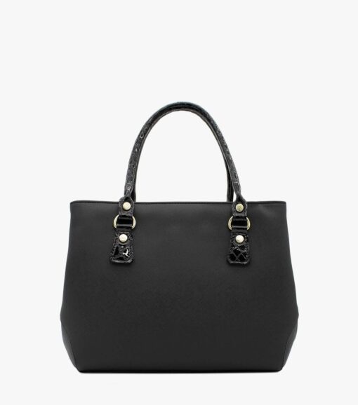 Bolsa Mão Cavalinho Cherry Blossom Preto - Image 3