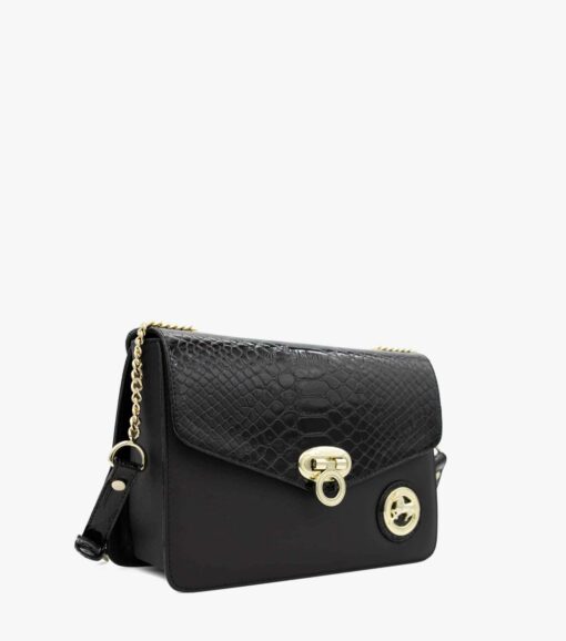 Bolsa Tiracolo Cavalinho Cherry Blossom Preto - Image 2