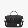 Bolsa Mão Cavalinho Cherry Blossom Preto