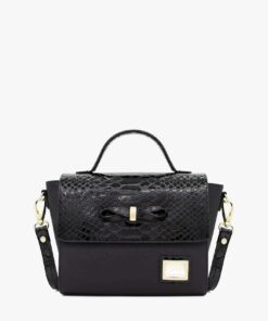Bolsa Mão Cavalinho Cherry Blossom Preto