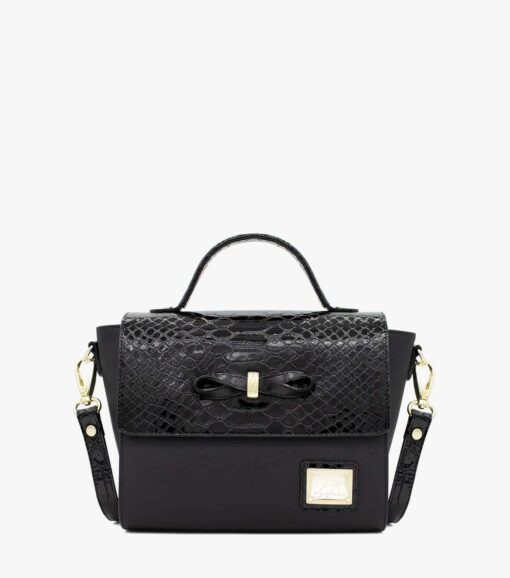 Bolsa Mão Cavalinho Cherry Blossom Preto