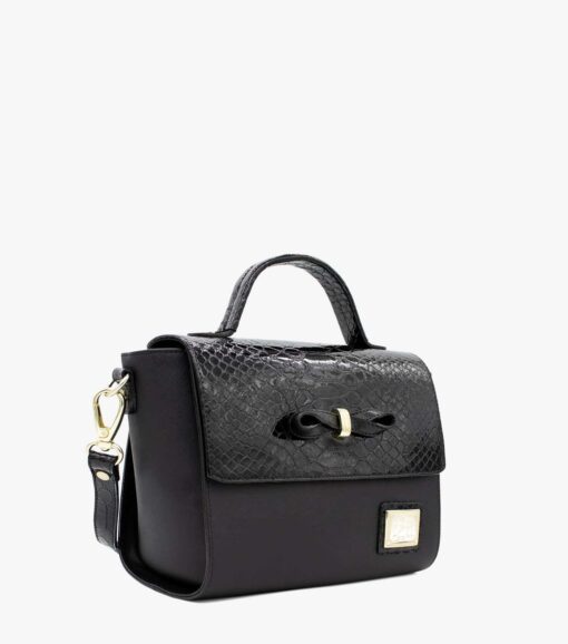 Bolsa Mão Cavalinho Cherry Blossom Preto - Image 2