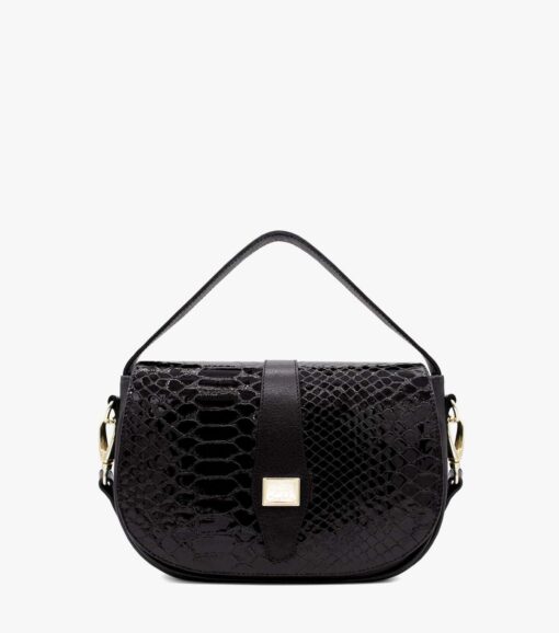 Bolsa Mão Cavalinho Cherry Blossom Preto
