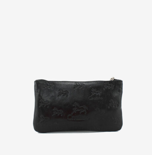 Bolsa Cosméticos Cavalinho Cavalo Lusitano Preto