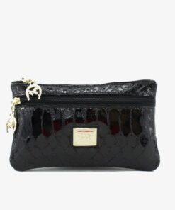 Bolsa Cosméticos Cavalinho Galope Preto