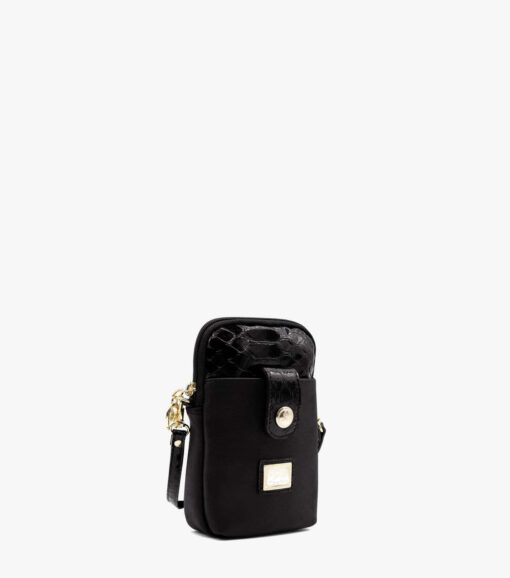 Bolsa Tiracolo Cavalinho Cherry Blossom Preto