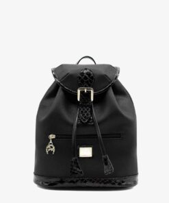 Mochila Cavalinho Cherry Blossom Preto