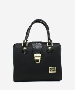 Bolsa Mão Cavalinho Cherry Blossom Preto