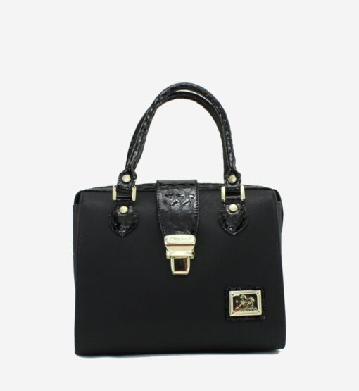 Bolsa Mão Cavalinho Cherry Blossom Preto
