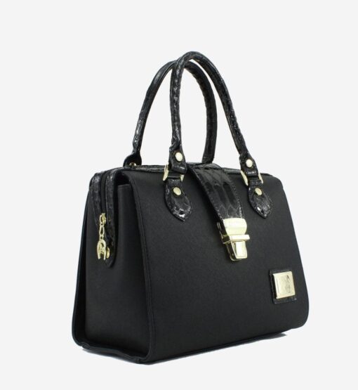 Bolsa Mão Cavalinho Cherry Blossom Preto - Image 2