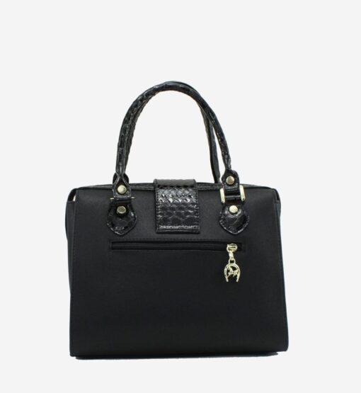 Bolsa Mão Cavalinho Cherry Blossom Preto - Image 3
