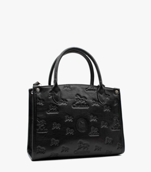 Bolsa Mão Cavalinho Cavalo Lusitano Preto