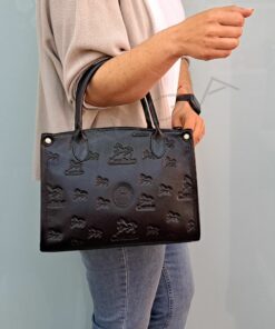Bolsa Mão Cavalinho Cavalo Lusitano Preto