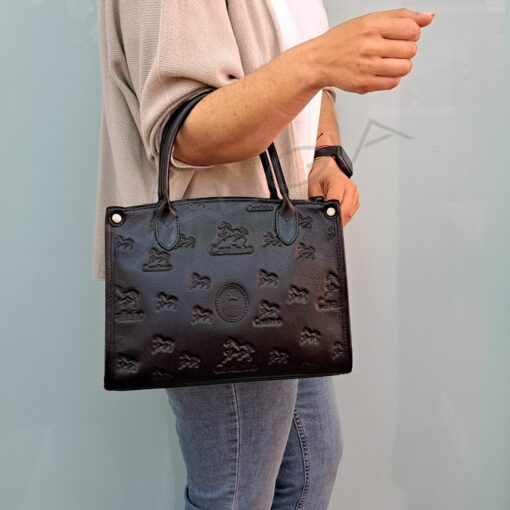 Bolsa Mão Cavalinho Cavalo Lusitano Preto
