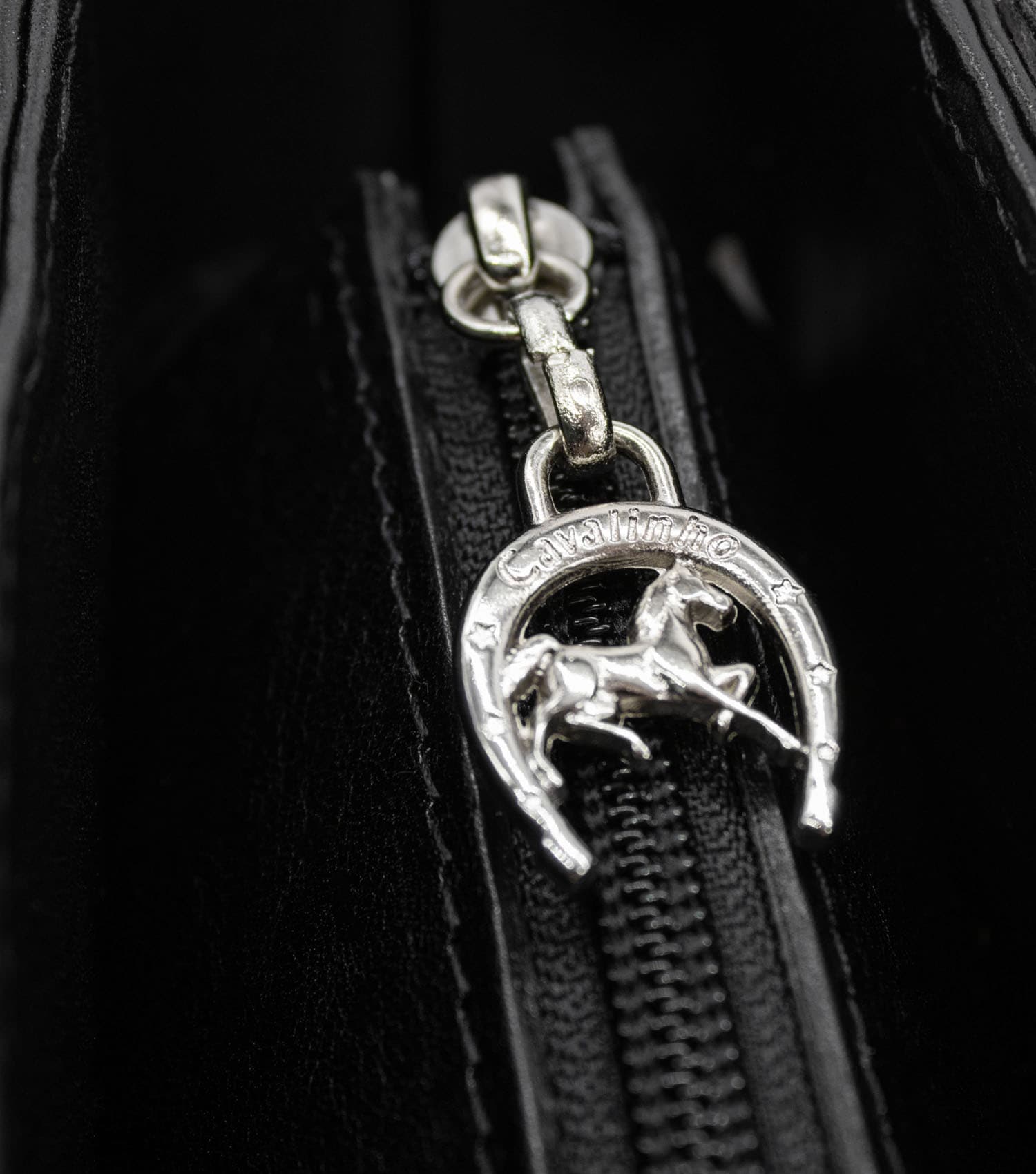 Bolsa Ombro Cavalinho Cavalo Lusitano Preto