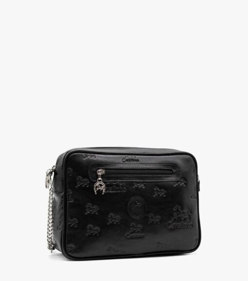 Bolsa Tiracolo Cavalinho Cavalo Lusitano Preto
