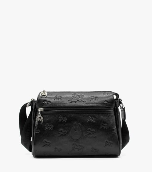 Bolsa Tiracolo Cavalinho Cavalo Lusitano Preto