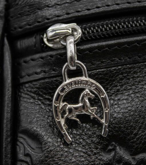 Bolsa Tiracolo Cavalinho Cavalo Lusitano Preto