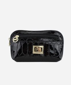 Bolsa Cosméticos Cavalinho Galope Preto