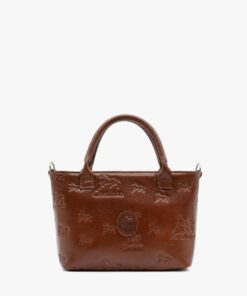 Mini Bolsa Mão Cavalinho Cavalo Lusitano Camel