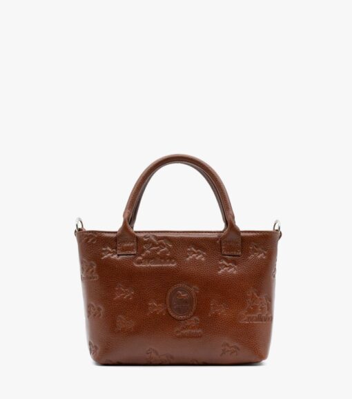 Mini Bolsa Mão Cavalinho Cavalo Lusitano Camel