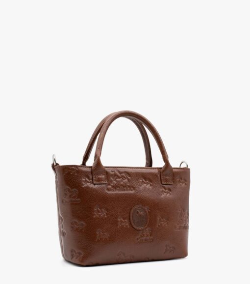 Mini Bolsa Mão Cavalinho Cavalo Lusitano Camel
