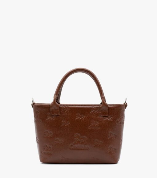 Mini Bolsa Mão Cavalinho Cavalo Lusitano Camel