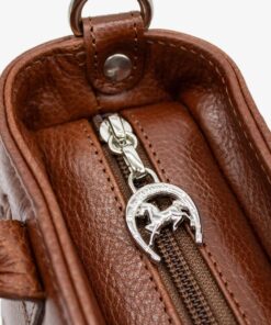 Mini Bolsa Mão Cavalinho Cavalo Lusitano Camel