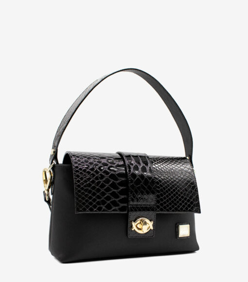 Bolsa Mão Cavalinho Cherry Blossom Preto