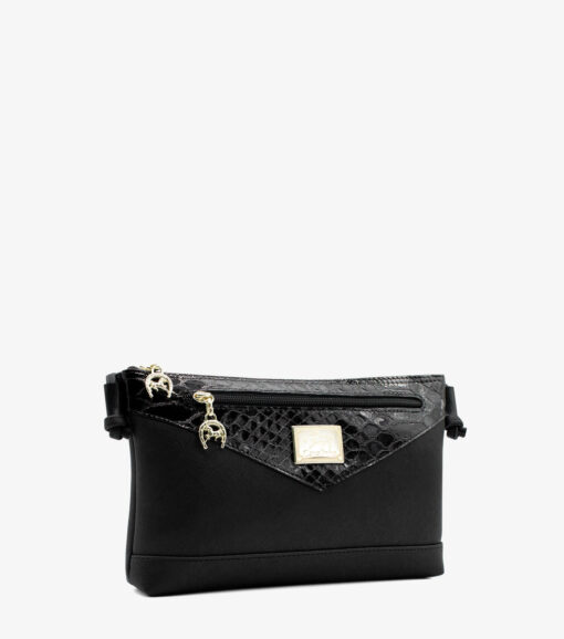 Bolsa Tiracolo Cavalinho Cherry Blossom Preto