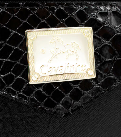 Bolsa Tiracolo Cavalinho Cherry Blossom Preto