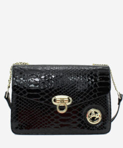 Bolsa Tiracolo Cavalinho Galope Preto