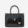 Bolsa Mão Cavalinho Cherry Blossom Preto