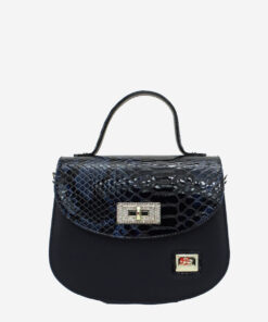 Bolsa Mão Cavalinho Cherry Blossom Azul