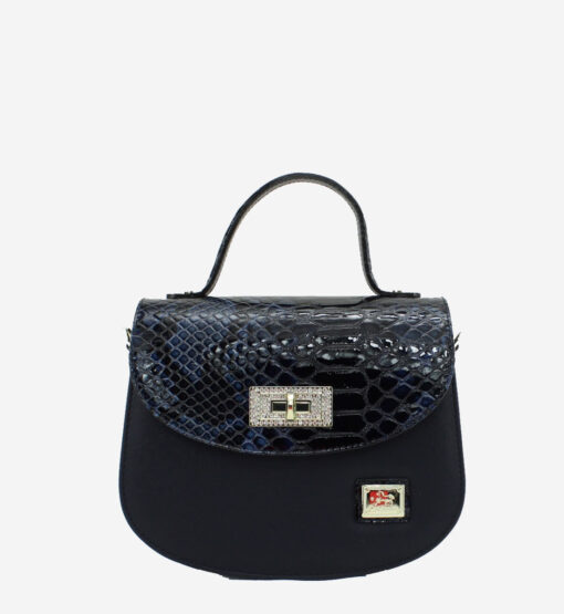 Bolsa Mão Cavalinho Cherry Blossom Azul