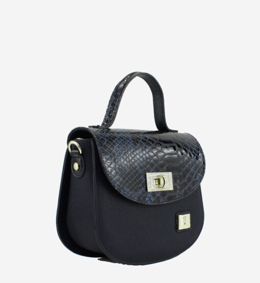 Bolsa Mão Cavalinho Cherry Blossom Azul