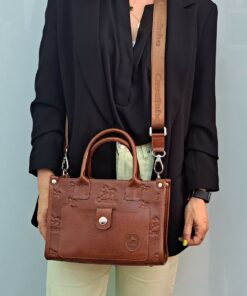 Bolsa Mão Cavalinho Cavalo Lusitano Camel