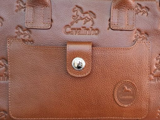 Bolsa Mão Cavalinho Cavalo Lusitano Camel
