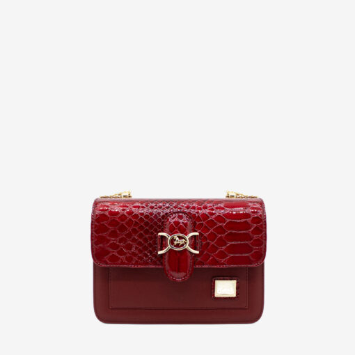 Bolsa Tiracolo Cavalinho Cherry Blossom Bordô