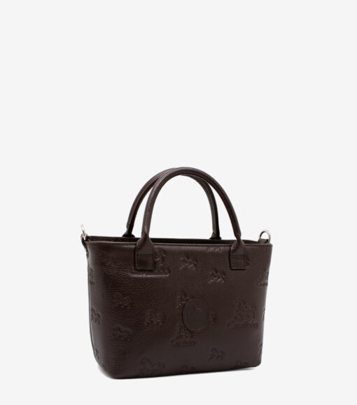 Mini Bolsa Mão Cavalinho Cavalo Lusitano Castanha