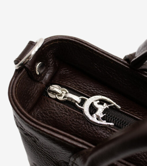 Mini Bolsa Mão Cavalinho Cavalo Lusitano Castanha - Image 5