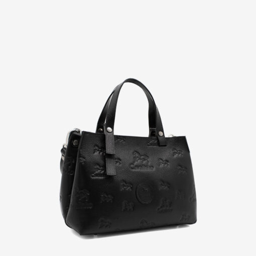 Bolsa Mão Cavalinho Cavalo Lusitano Preta