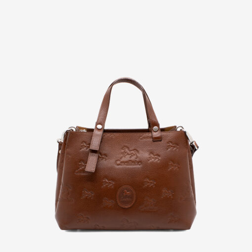 Bolsa Mão Cavalinho Cavalo Lusitano Camel