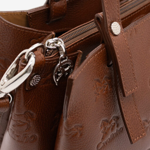 Bolsa Mão Cavalinho Cavalo Lusitano Camel