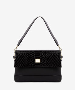 Bolsa Mão Cavalinho Cherry Blossom Preto