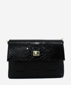 Bolsa Mão Cavalinho Cherry Blossom Preto