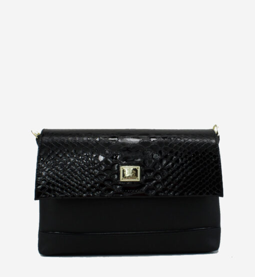 Bolsa Mão Cavalinho Cherry Blossom Preto