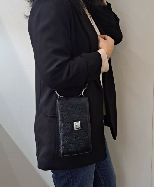 Bolsa Telemóvel Cavalinho Cavalo Lusitano Preto